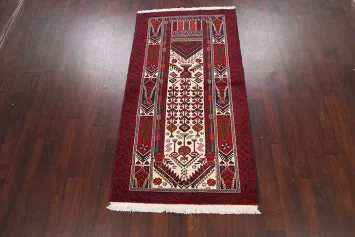 Geometric Hamedan Persian Runner Rug 3x7