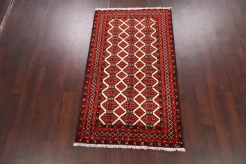 Geometric Balouch Persian Area Rug 3x6