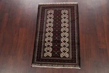 Geometric Balouch Persian Area Rug 3x4