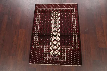 Geometric Balouch Persian Area Rug 3x4