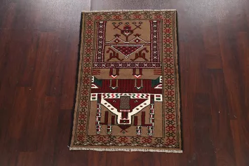 Geometric Balouch Persian Area Rug 3x4
