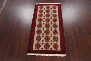 Geometric Balouch Persian Area Rug 3x6
