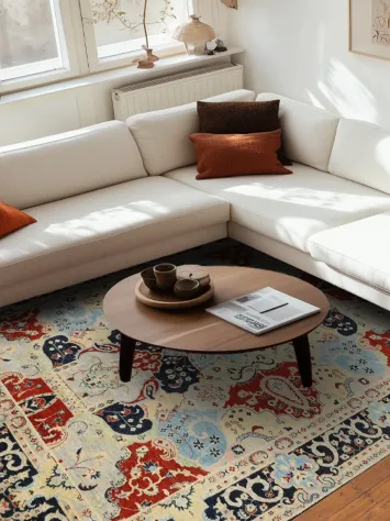 100% Vegetable Dye Floral Bakhtiari Oriental Area Rug 8x10