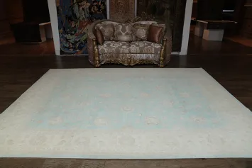 100% Vegetable Dye Oushak Chobi Oriental Area Rug 9x12