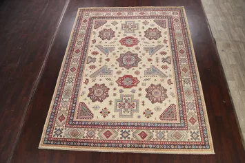 100% Vegetable Dye Super Kazak Oriental Area Rug 9x12