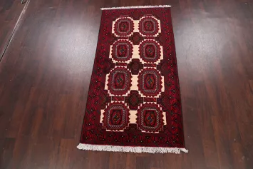 Geometric Balouch Persian Area Rug 3x6