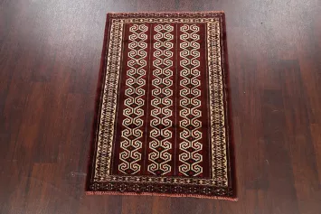 Geometric Balouch Persian Area Rug 3x4