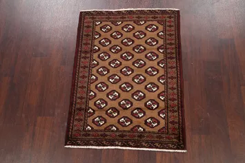 Geometric Balouch Persian Area Rug 3x4