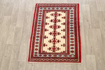Geometric Balouch Persian Area Rug 3x4
