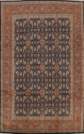 100% Vegetable Dye Paisley Bidjar Persian Area Rug 8x10