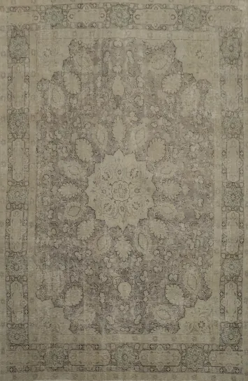 Distressed Tabriz Persian Area Rug 8x11 for Cozy Living Rooms