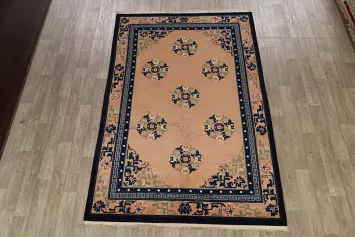 Geometric Peking Oriental Area Rug 6x9