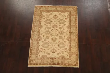 Floral Peshawar Oriental Area Rug 4x6