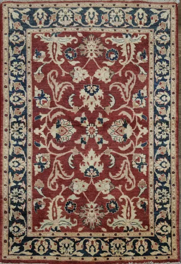 Floral Peshawar Oriental Area Rug 4x6