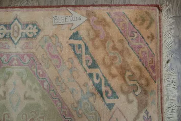 Intricate Hexagonal Design Turkish Rug in Soothing Pastel Colors 4x5