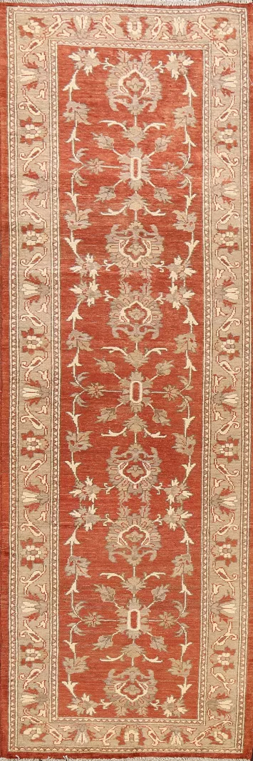 Floral Peshawar Oriental Runner Rug 3x10