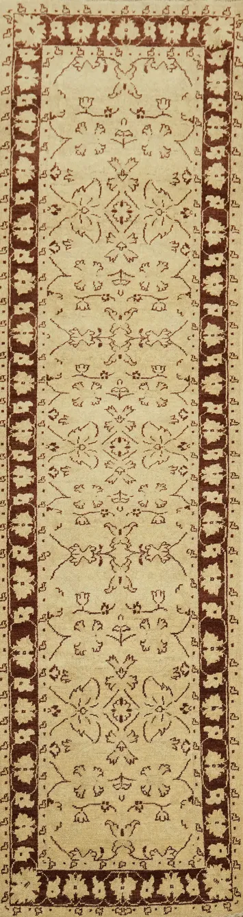 Floral Peshawar Oriental Runner Rug 3x10