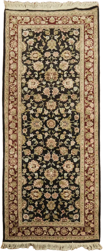 All-Over Floral Kashan Oriental Area Rug 3x6