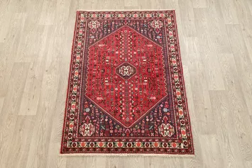 Vegetable Dye Tribal Abadeh Persian Area Rug 3x5