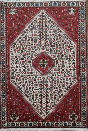Vegetable Dye Tribal Abadeh Persian Area Rug 3x5