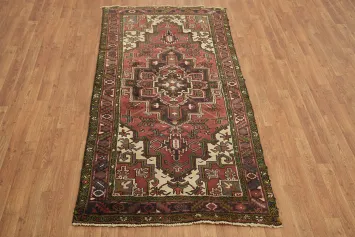 Geometric Heriz Persian Area Rug 4x7