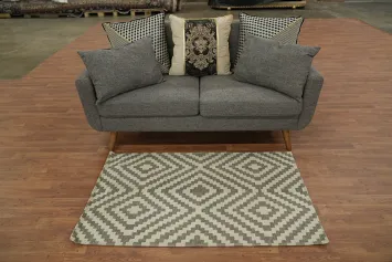 Geometric Trellis Oriental Area Rug 3x5