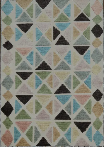 All-Over Modern Moroccan Oriental Area Rug 5x7