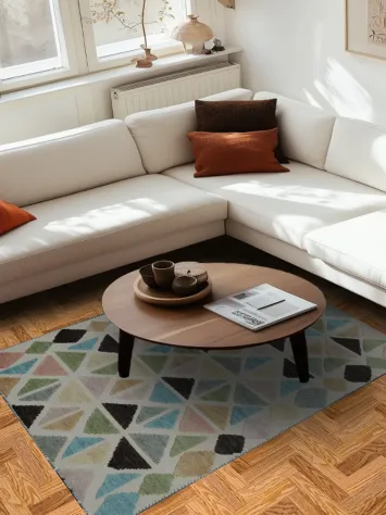 All-Over Modern Moroccan Oriental Area Rug 5x7