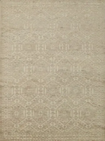 Geometric Modern Moroccan Rug 5x7