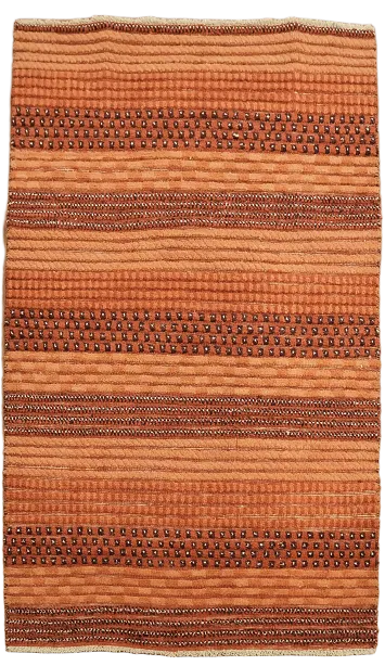 Stripe Gabbeh Kashkoli Oriental Area Rug 3x5