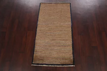 Stripe Gabbeh Kashkoli Oriental Area Rug 3x5