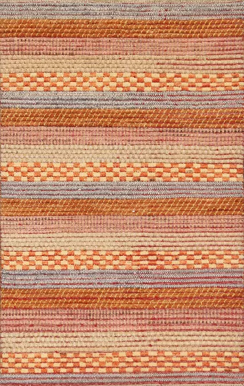 Checkered Stripe Gabbeh Kashkoli Oriental Area Rug 3x5