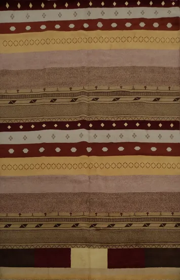 Stripe Gabbeh Kashkoli Oriental Area Rug 8x10