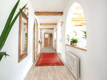 Bordered Gabbeh Kashkoli Oriental Runner Rug 3x10