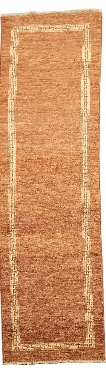 Contemporary Gabbeh Kashkoli Oriental Runner Rug 3x9