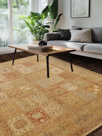 100% Vegetable Dye Kashan Oriental Area Rug 8x10