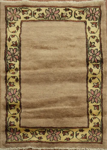 Bordered Gabbeh Kashkoli Oriental Area Rug 2x3