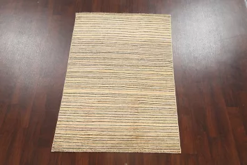 Contemporary Gabbeh Kashkoli Oriental Area Rug 4x6