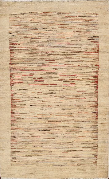 Abstract Modern Gabbeh Kashkoli Oriental Area Rug 3x5