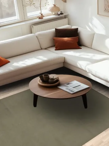 Neutral Oushak Vegetable Dye Area Rug 6x9 Timeless Elegance