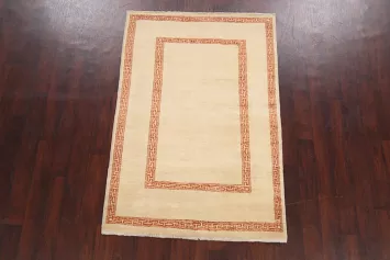 Contemporary Gabbeh Kashkoli Oriental Area Rug 4x6