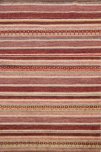 Contemporary Gabbeh Kashkoli Oriental Area Rug 4x6