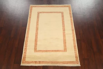 Contemporary Gabbeh Kashkoli Oriental Area Rug 4x6