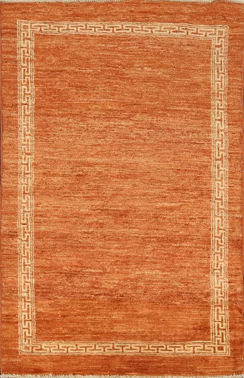 Contemporary Gabbeh Kashkoli Oriental Area Rug 3x5
