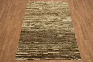 Abstract Contemporary Gabbeh Kashkoli Oriental Area Rug 4x6