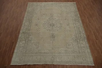 Distressed Traditional Grace Tabriz Persian Area Rug 10x12