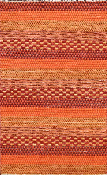 Contemporary Gabbeh Kashkoli Oriental Area Rug 3x5