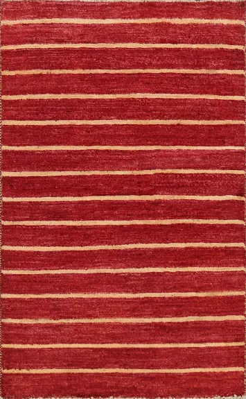 Contemporary Gabbeh Kashkoli Oriental Area Rug 3x4
