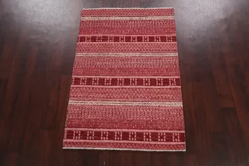 Contemporary Gabbeh Kashkoli Oriental Area Rug 3x5