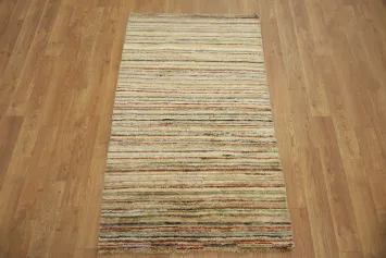 Contemporary Gabbeh Kashkoli Oriental Area Rug 2x4